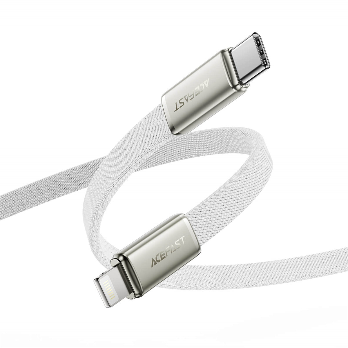 ACEFAST C24-01 USB-C To Lightning Ultra-Thin Cable 30W White