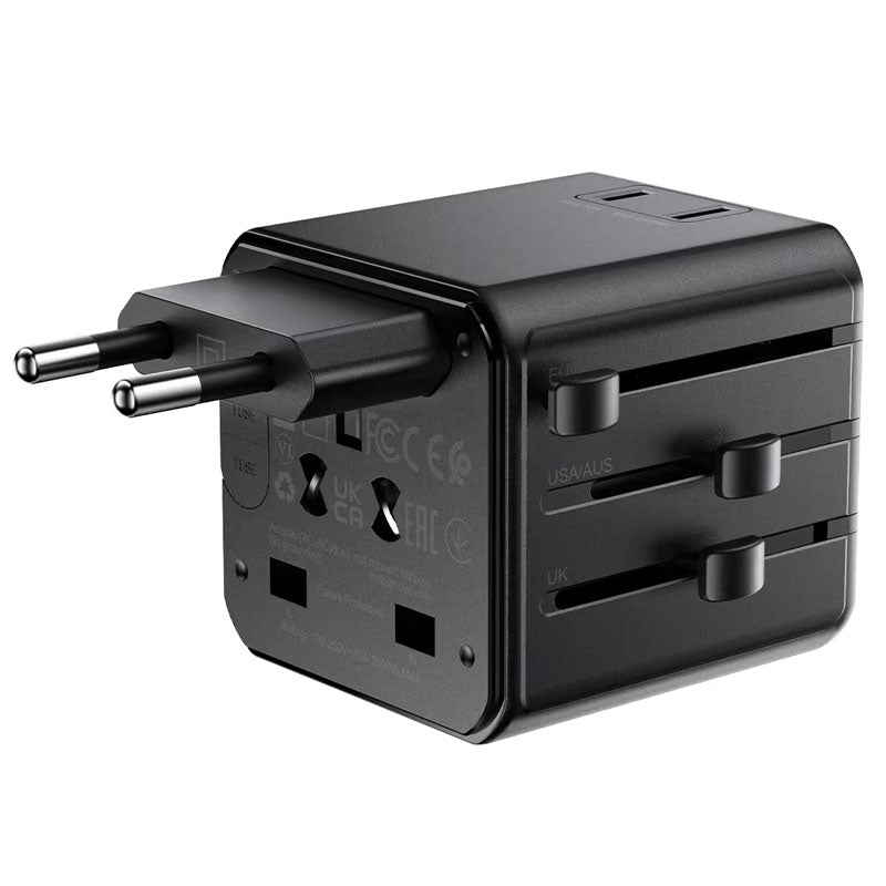 ACEFAST Z11 Global Travel AC Conversion Adapter 2500W Black