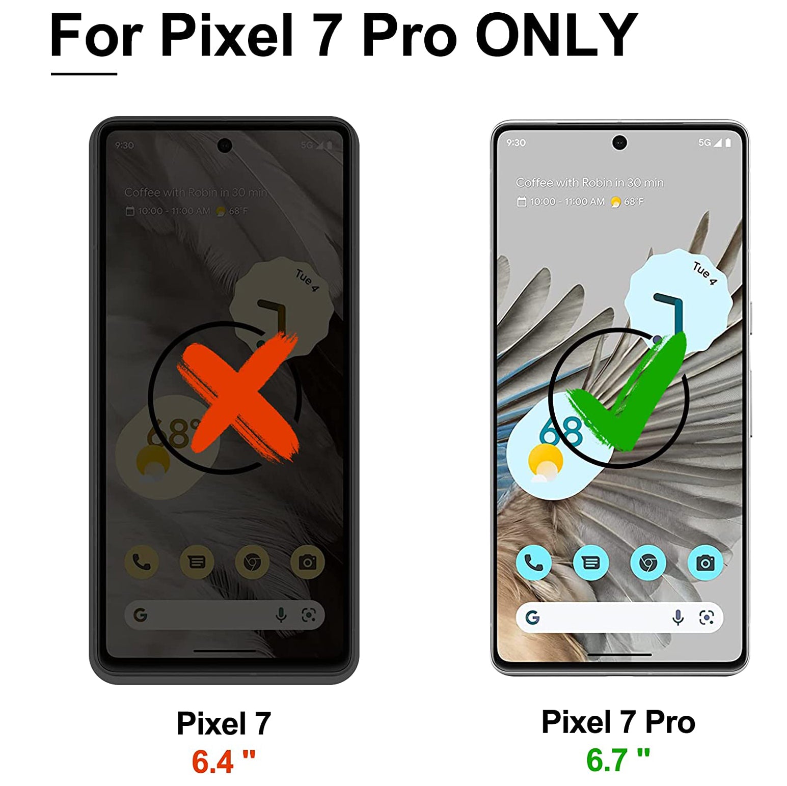 For Google Pixel 7 Pro Tempered Glass / Screen Protector