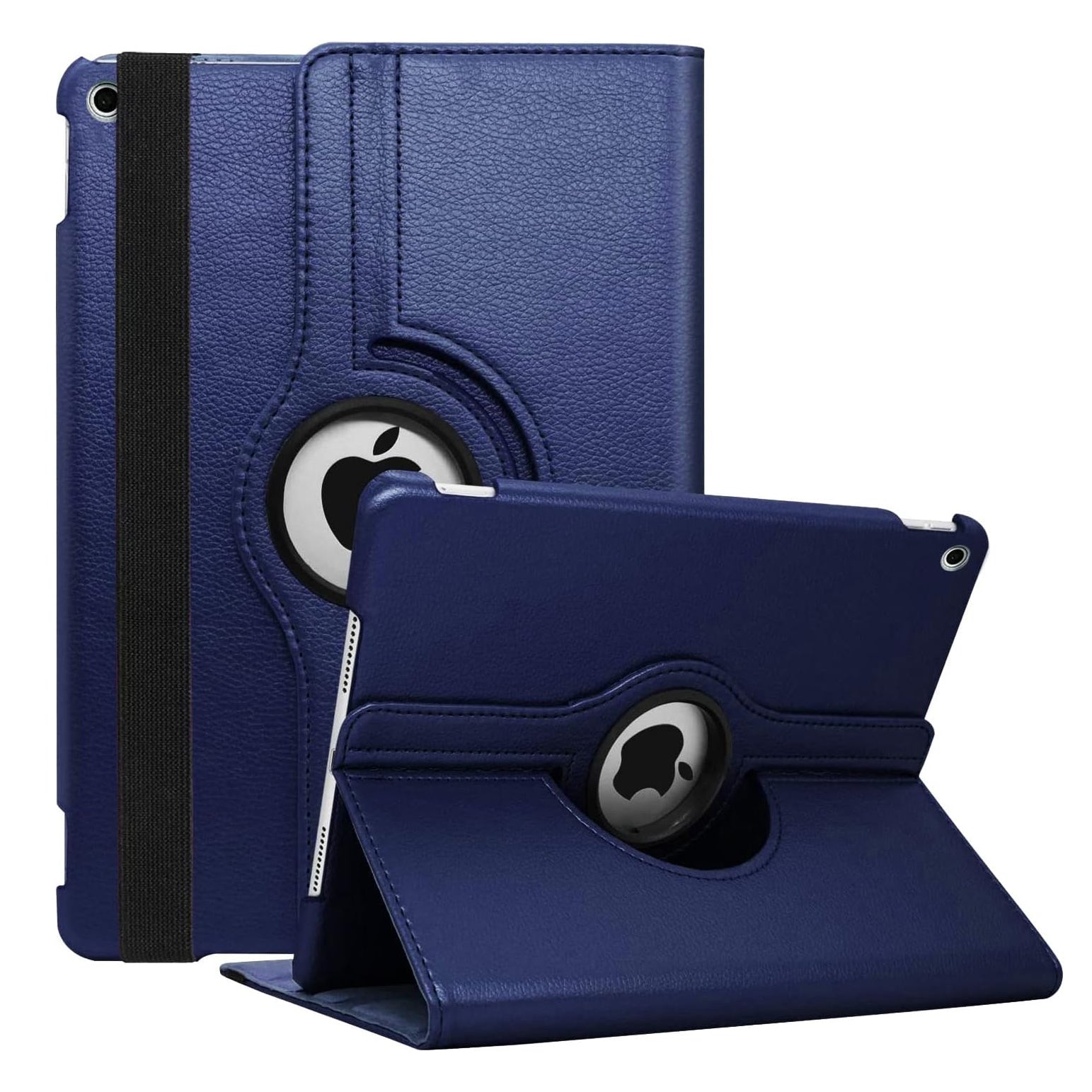 For Apple iPad 10.2" 2020 (8th Gen) Tablet Case 360° Rotating PU Leather Cover - Blue
