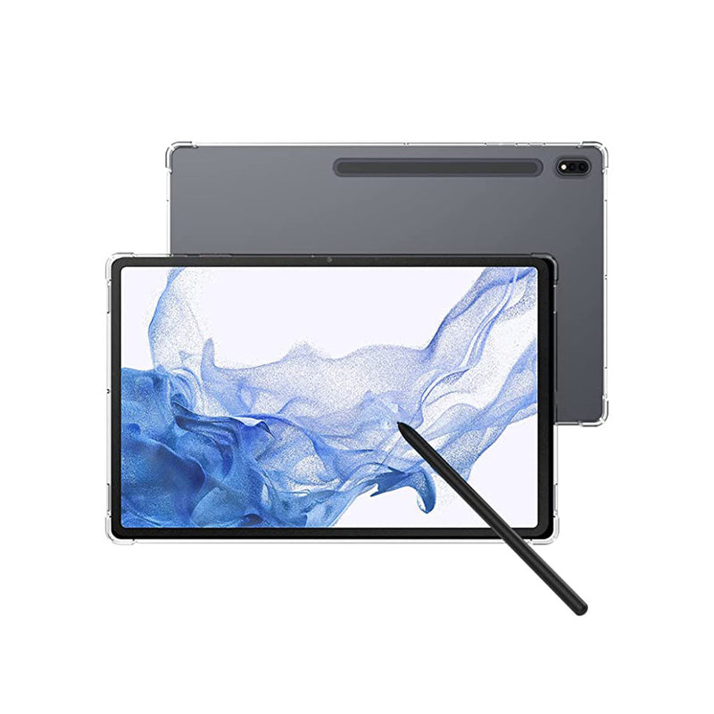 Clear Soft TPU Cover For Samsung Galaxy Tab S8 ShockProof Bumper Case