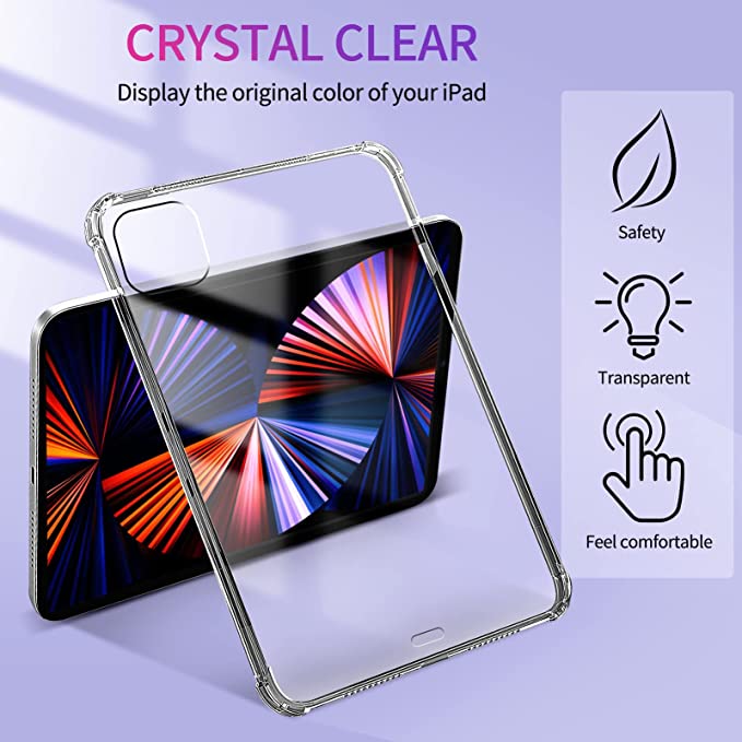 Clear Soft TPU Cover For Apple iPad Pro 11 2020 ShockProof Bumper Case