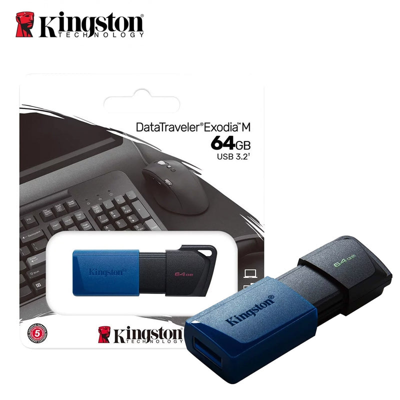 Kingston DataTraveler Exodia M (64GB) USB 3.2 Memory Flash Drive