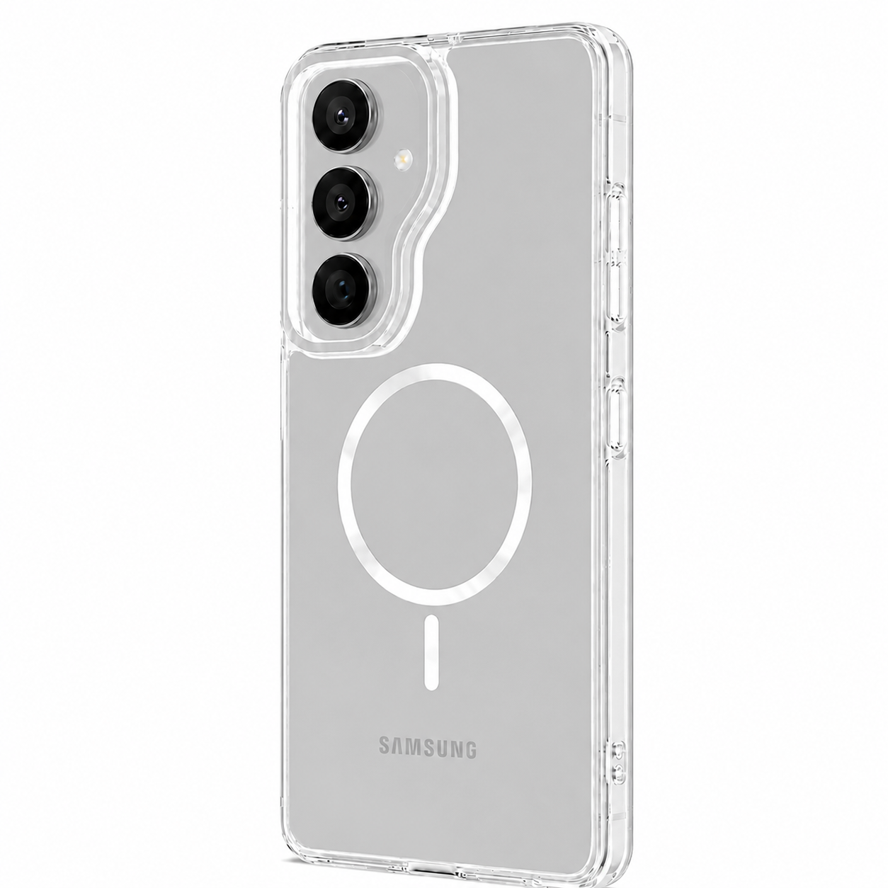 For Samsung Galaxy S26 Macaron Magsafe Case With Camera Stand White