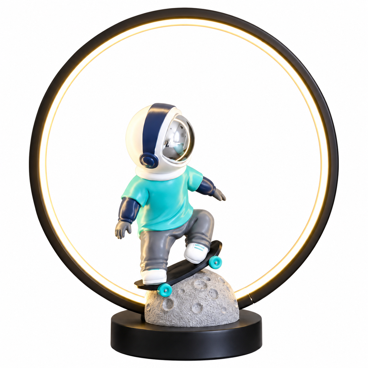 Astronaut Bedside Ring Lights - Skate Blue