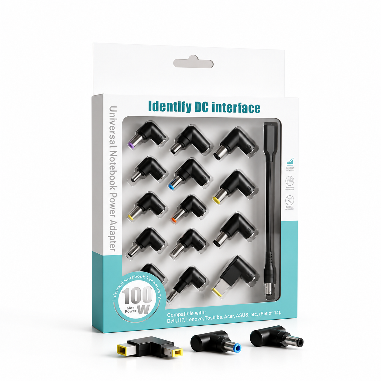 Universal 14 In 1 DC 100W Laptop Fast Charging Adapter