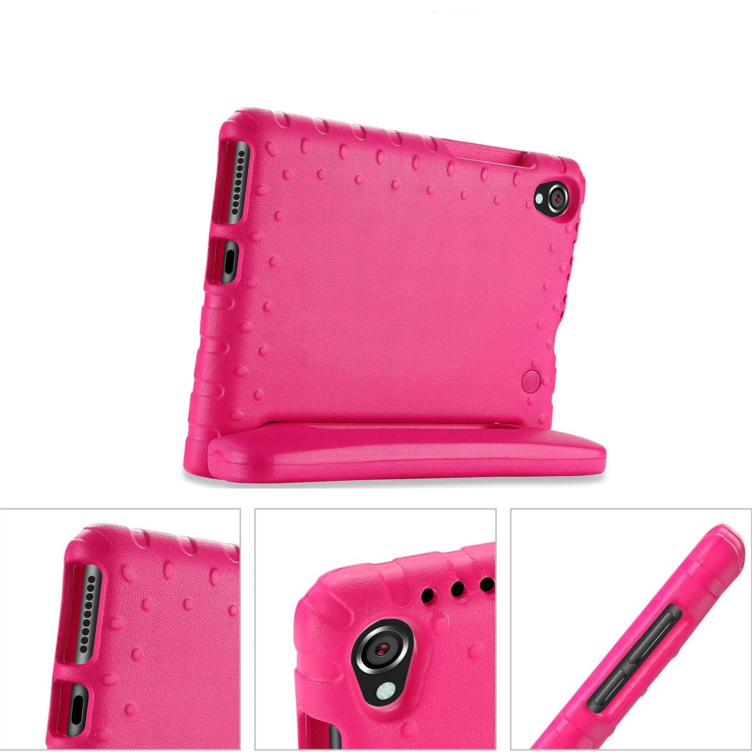 For Lenovo Tab M8 2nd TB-8505X TB-8505F Kids Case Shockproof Cover With Stand - Pink-www.firsthelptech.ie