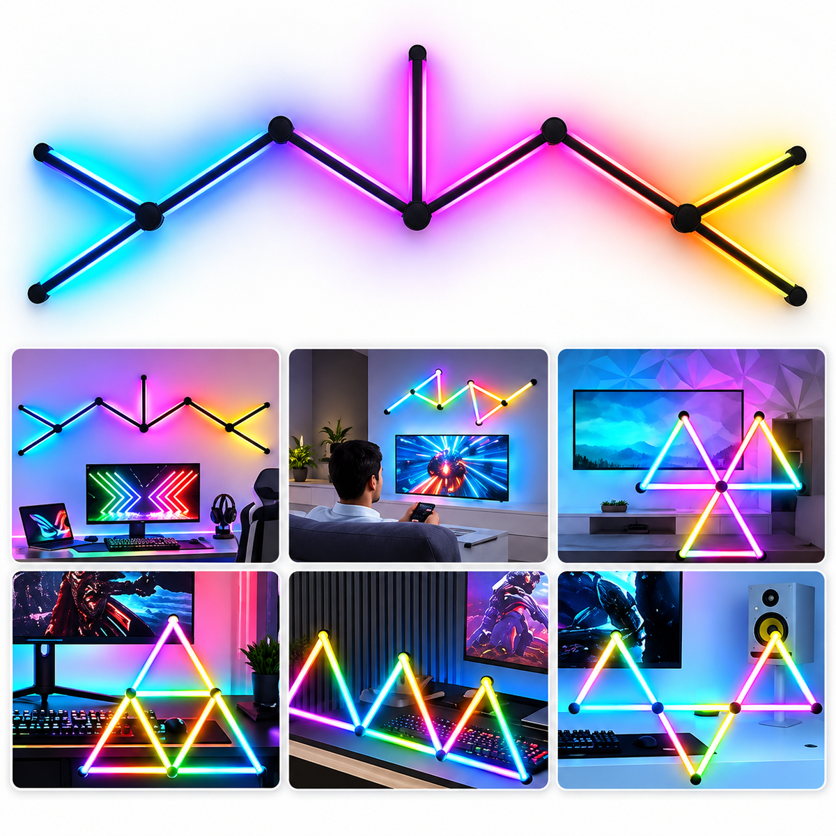 Neostix RGB Wall Light Set Black