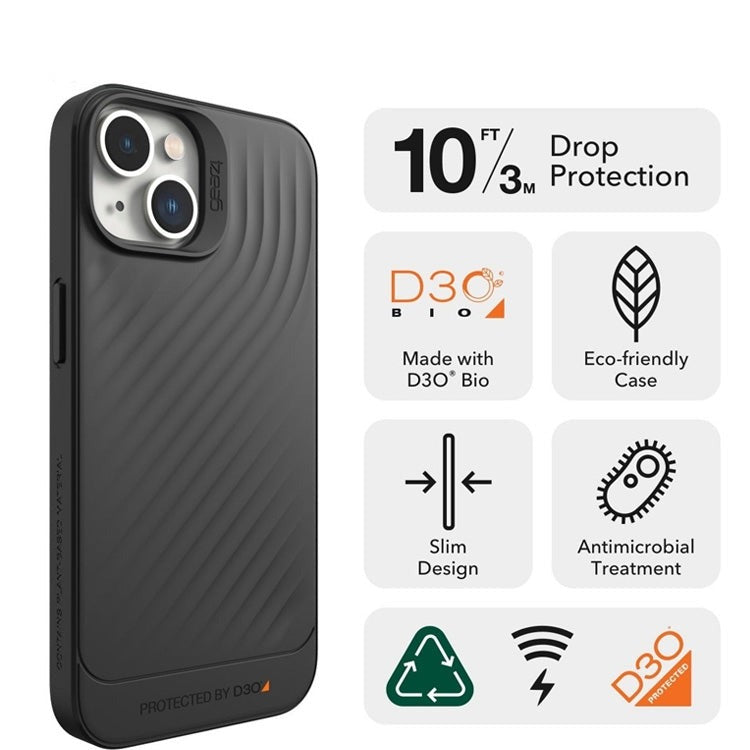 For Samsung Galaxy S21 ZAGG Gear4 Copenhagen Eco Friendly Case Black-www.firsthelptech.ie