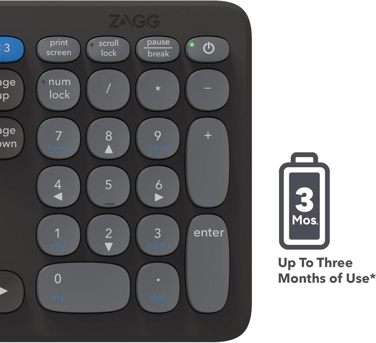 ZAGG Pro 17 Full Size Wireless Desktop Keyboard UK Layout