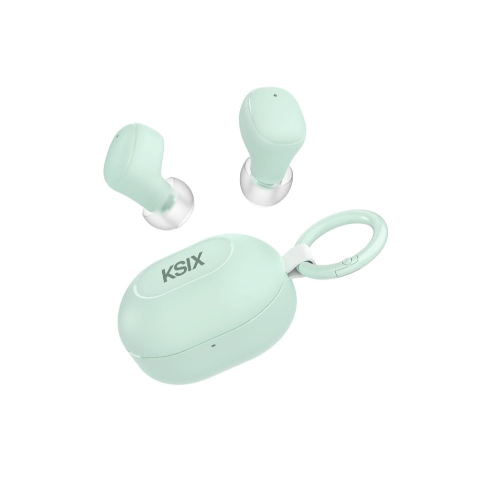 KSIX NEUTRON Wireless Earphones 20H Battery Calls Compact Calls USB-C Green