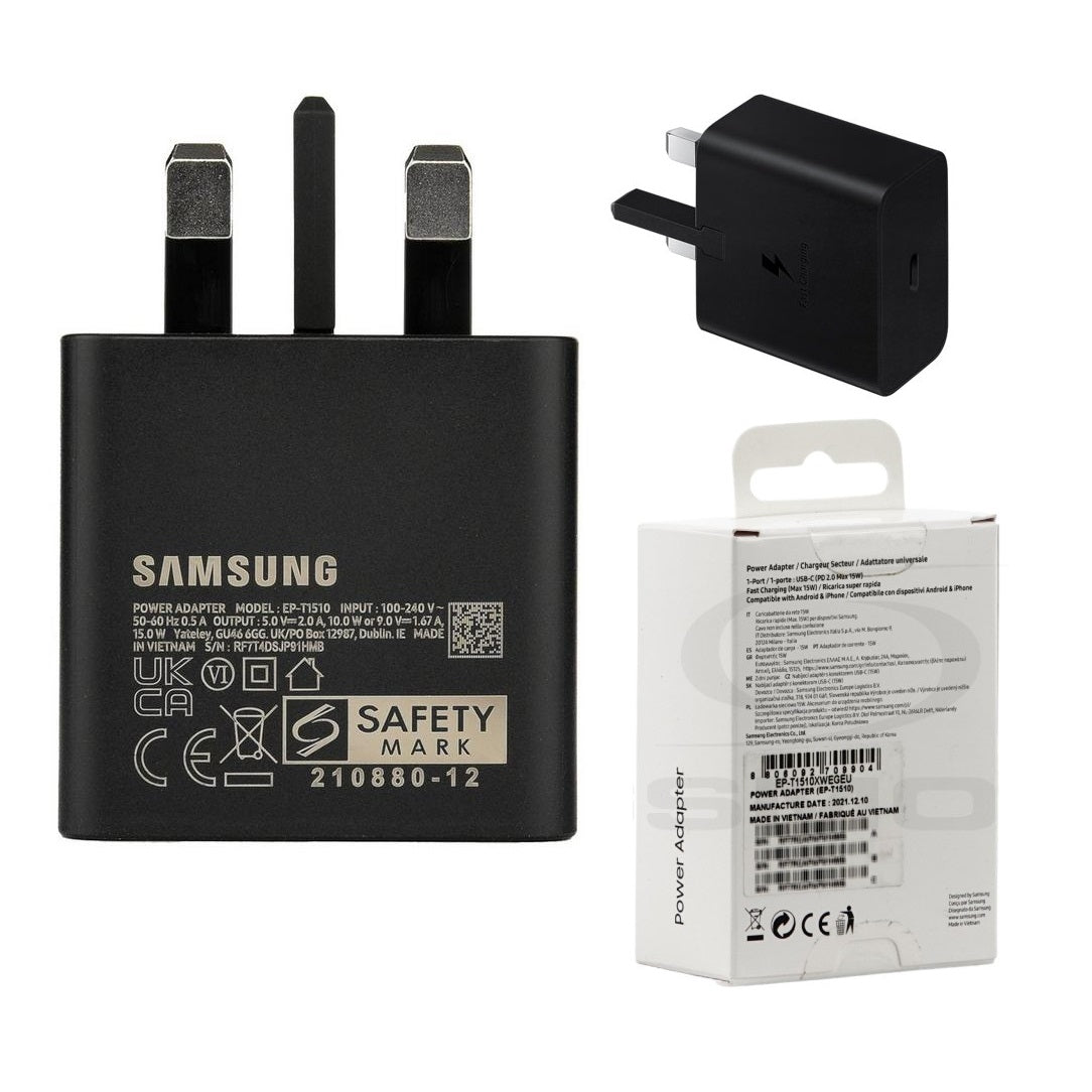 Samsung TA1510 USB-C Travel Adaptor 15W Black With Package