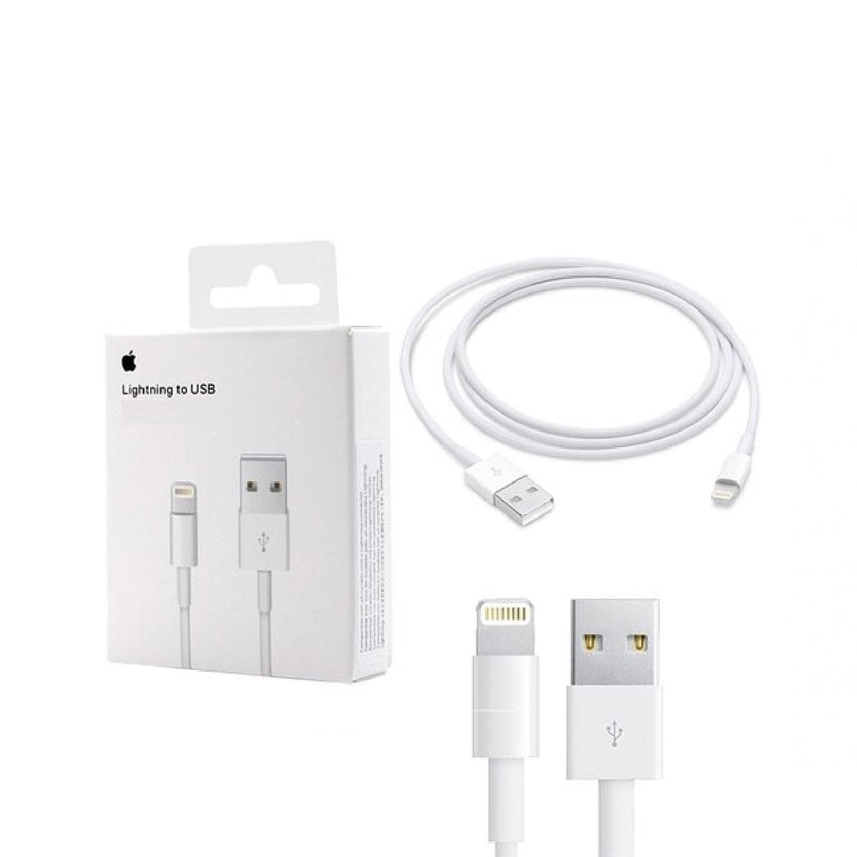 Apple USB to Lightning A1510 Charging Cable 2m White Retail Packaging