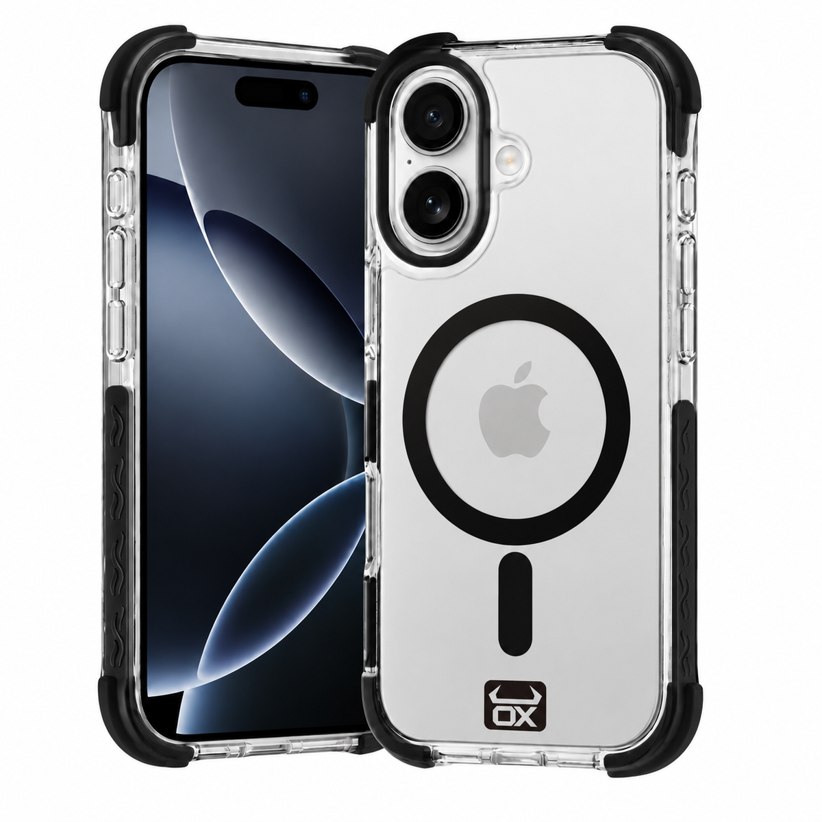 For Apple iPhone 16 OX Armour Case MagSafe Compatible - Bear Black