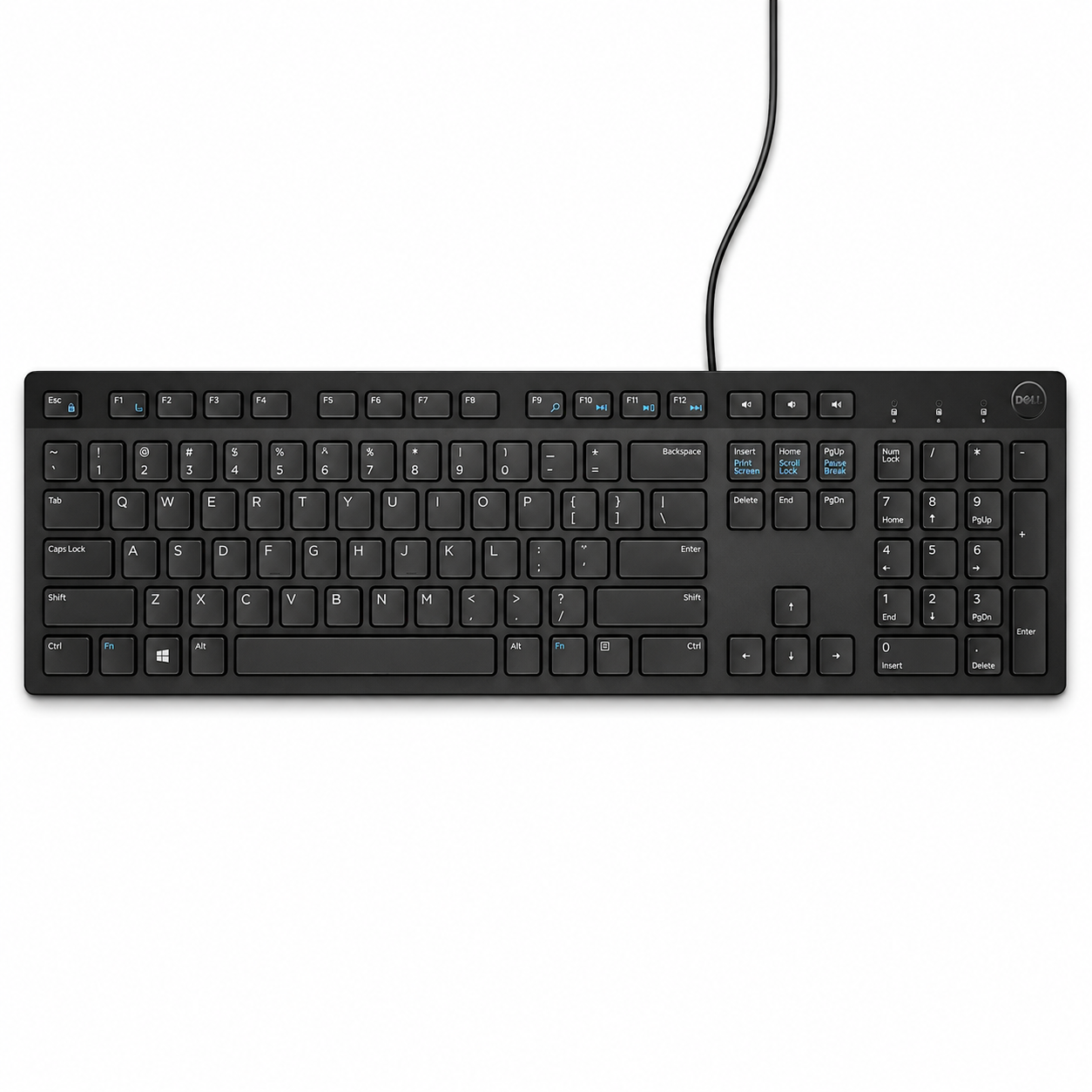 DELL Wired Keyboard - KB216 - UK QWERTY RTL BOX Black