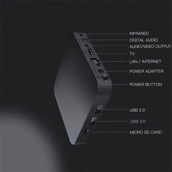 Strong Leap-S3UK 4K Ultra HD HDR Android Smart Tv Box - Black