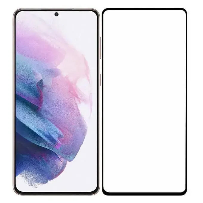 9D Full Coverage Screen Protector For Samsung Galaxy S21 Plus Tempered Glass Black