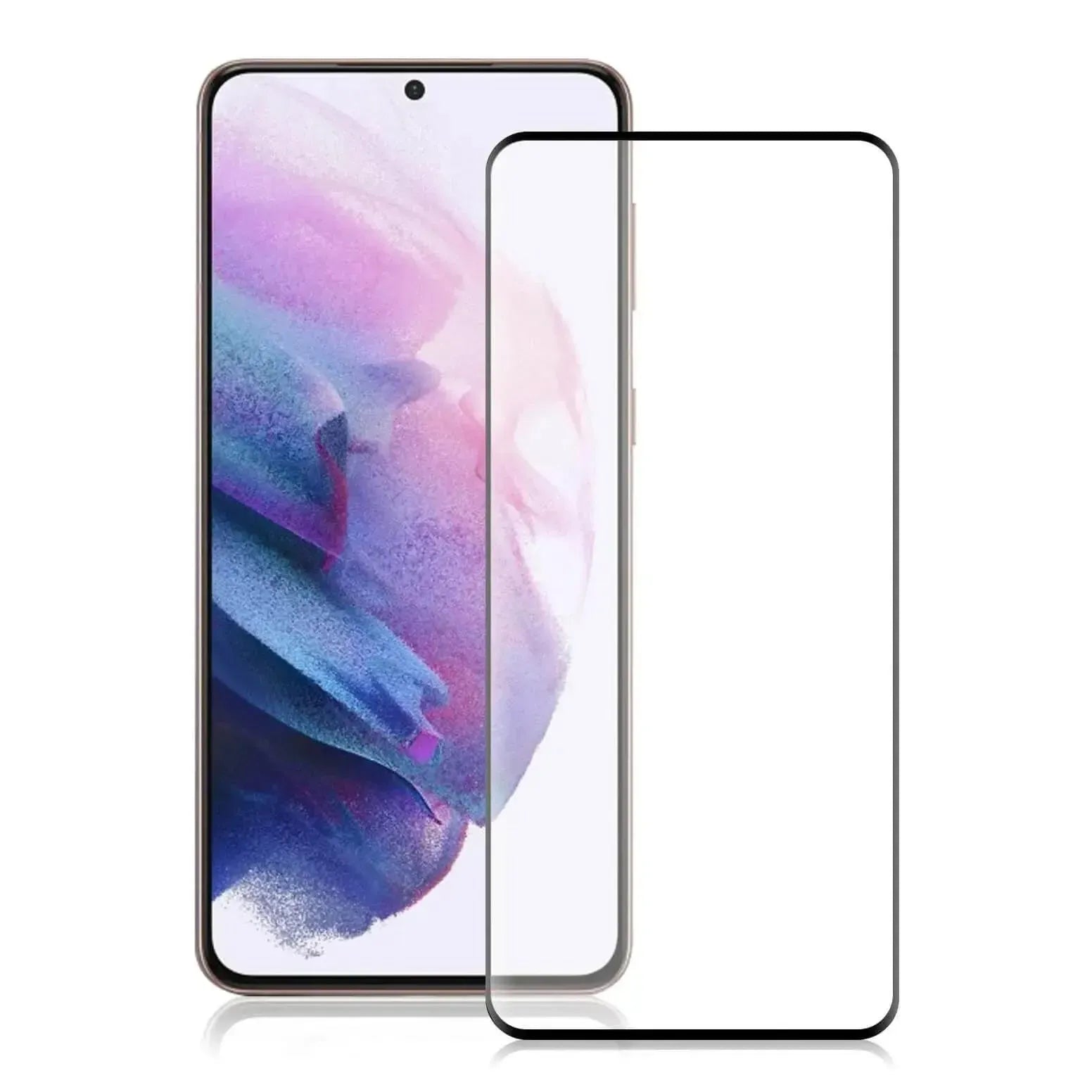 9D Full Coverage Screen Protector For Samsung Galaxy S21 Plus Tempered Glass Black