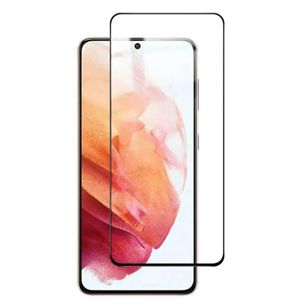 9D Full Coverage Screen Protector For Samsung Galaxy S21 Tempered Glass Black