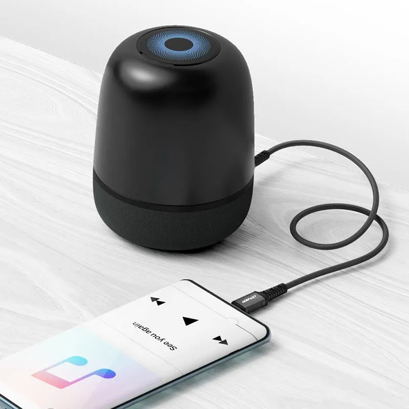 ACEFAST C1-08 USB-C Male to 3.5mm Male Braided Audio Cable Black