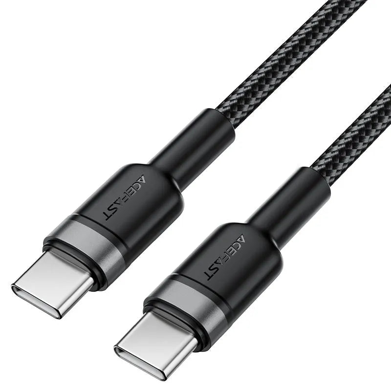 ACEFAST C22-03 USB-C To USB-C Aluminum Alloy Charging Cable 60W Black
