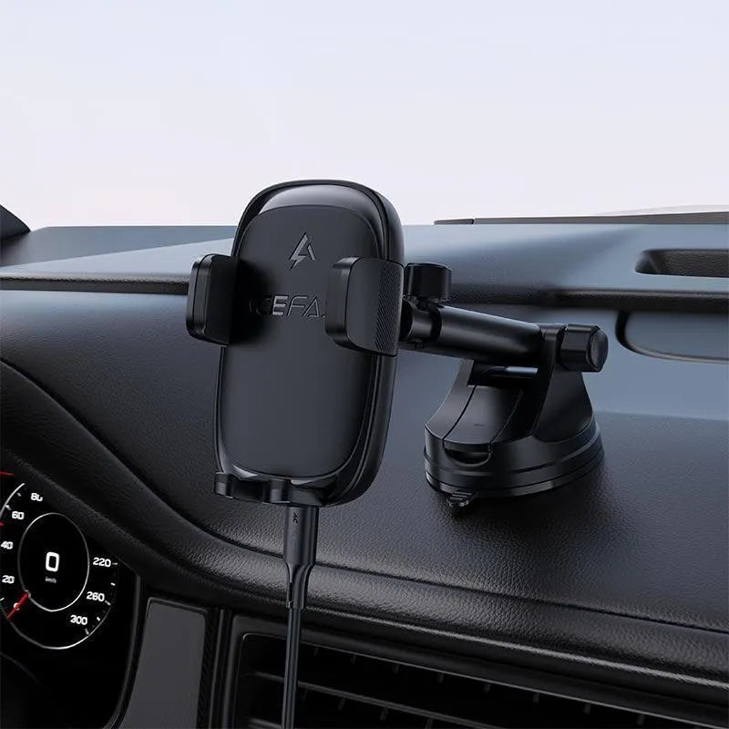 ACEFAST D49 Dashboard Press Type Wireless Charging Car Holder Black