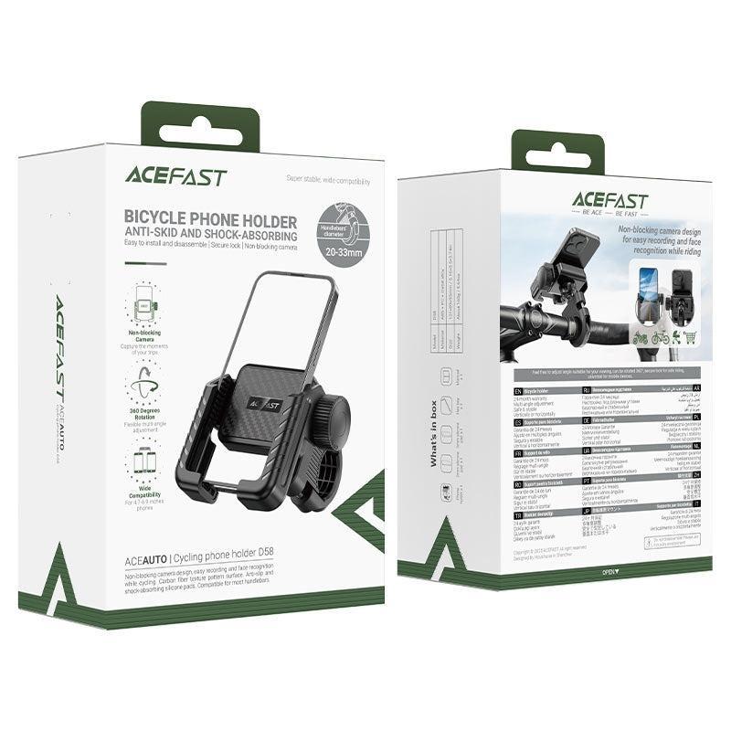 ACEFAST D58 Cycling Non Slip-Anti Shock Phone Holder Black