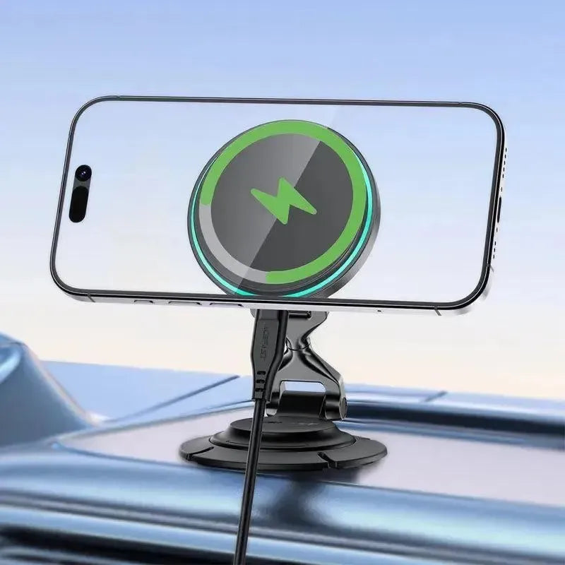 ACEFAST D65 Magsafe Folding Wireless Charging Car Holder 15W Black