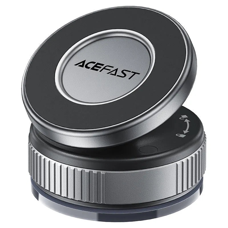 ACEFAST E27 Manual Suction Cup Magnetic Phone Car Holder Gray