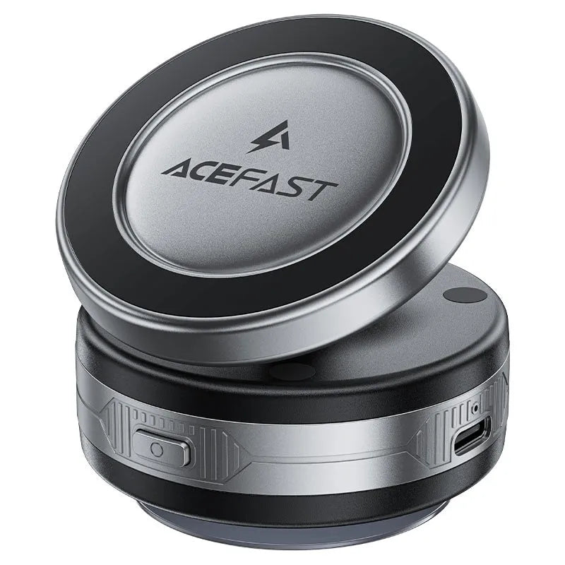 ACEFAST E29 Electric Suction Cup Magnetic Phone Wireless Charging Car Holder Gray