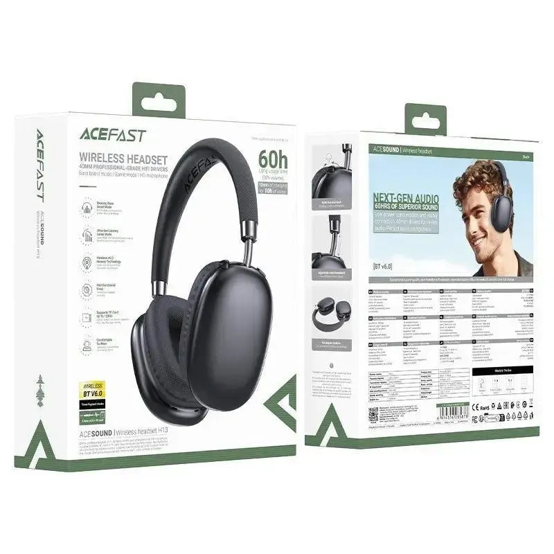 ACEFAST H13 Bass Boost Mode Wireless Headset Black