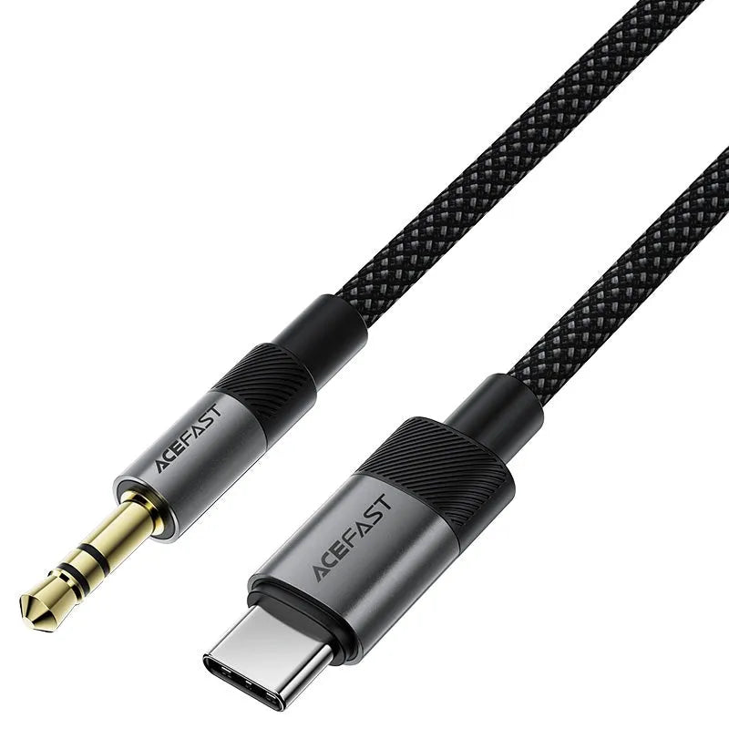 ACEFAST J11 USB-C To 3.5mm Braided Audio Adapter Cable Black