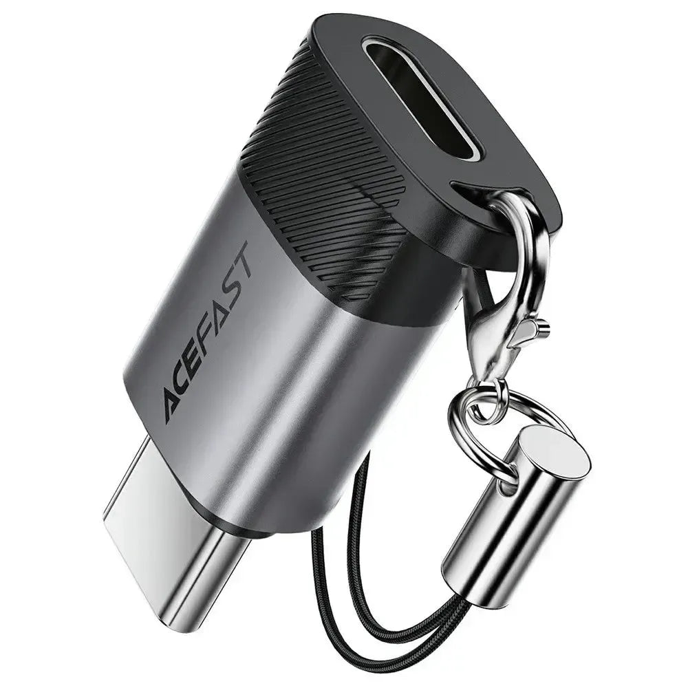ACEFAST J19 Lightning To USB-C Adapter Metal Gray