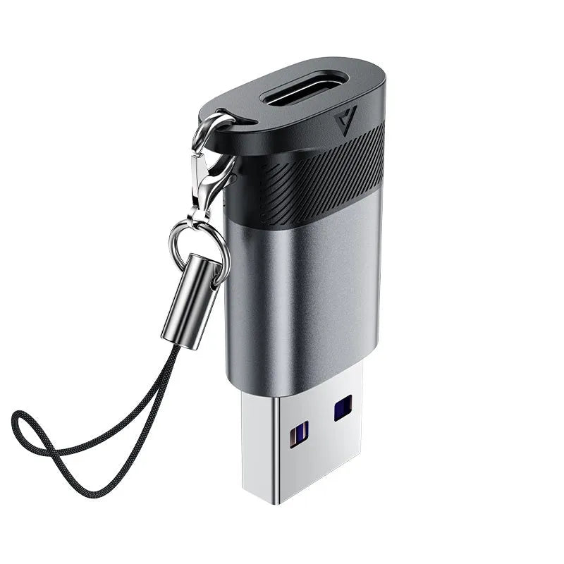 ACEFAST J8 USB-C Female To USB-A Male Adapter Metal Gray