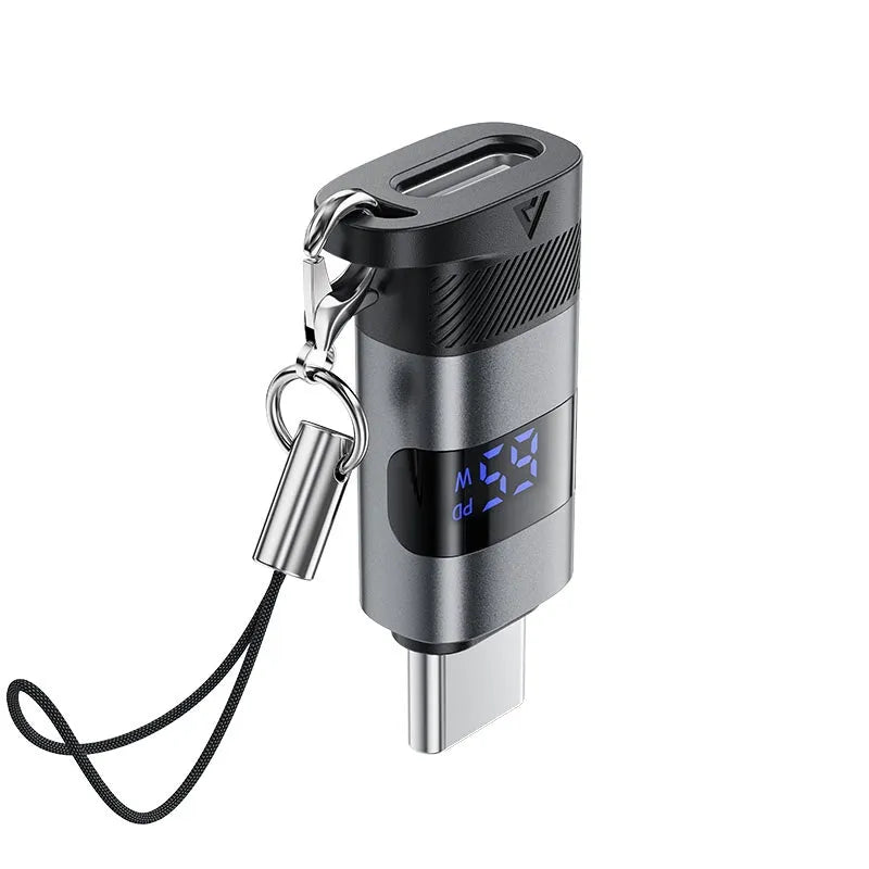 ACEFAST J9 USB-C To USB-C Digital Display Adapter Metal Gray