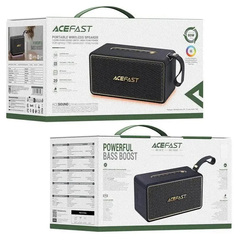 ACEFAST K3 Max Portable 20H Wireless TWS Speaker 80W Black