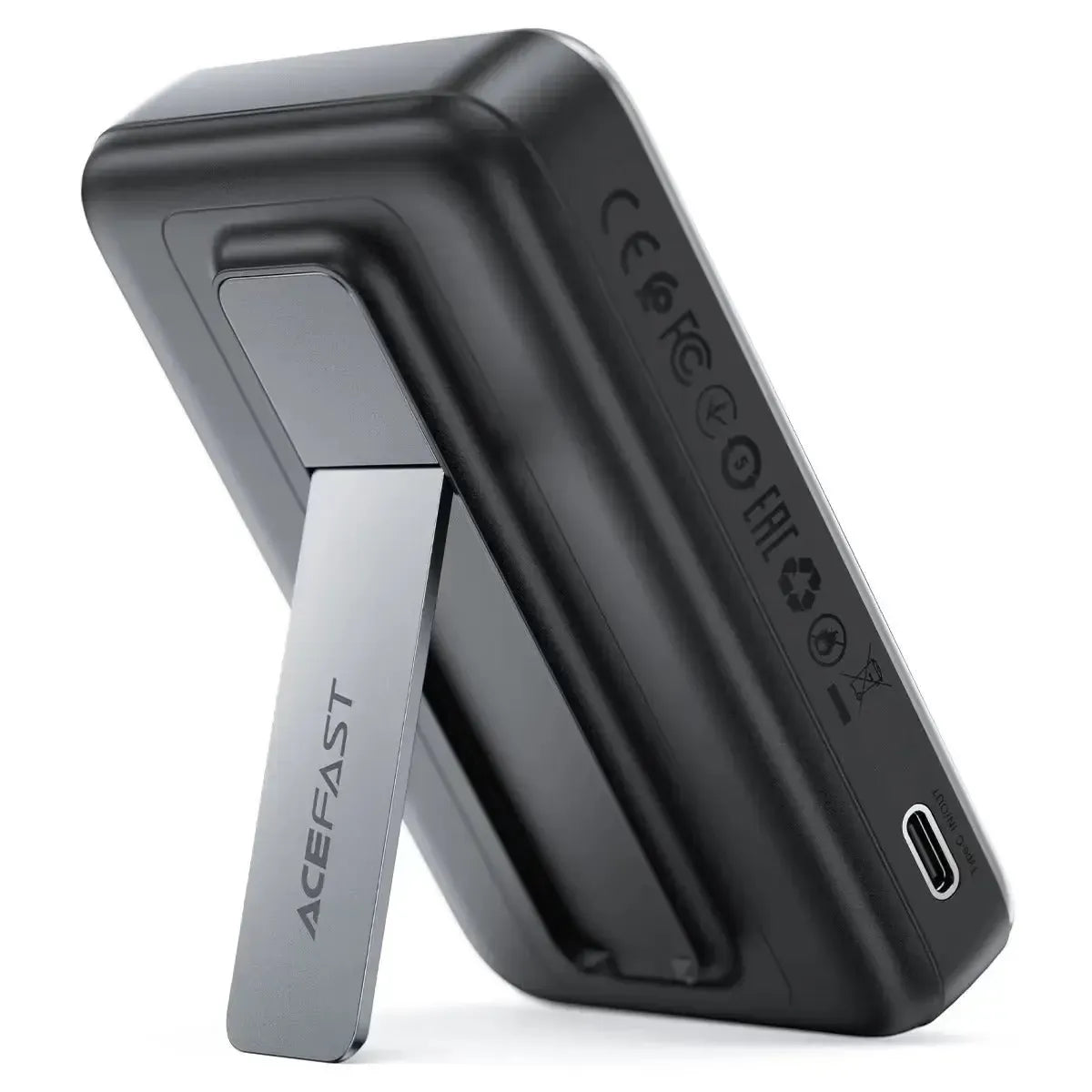 ACEFAST M24 PD 22.5W Magnetic Fast Charging Power Bank With Holder And Type-C Cable 10000mAh Gray