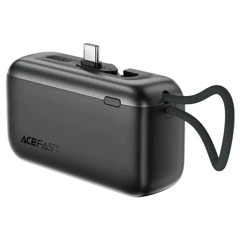 ACEFAST M27 Power Bank With USB-C Port And Cable 10000mAh 22.5W Metal Gray