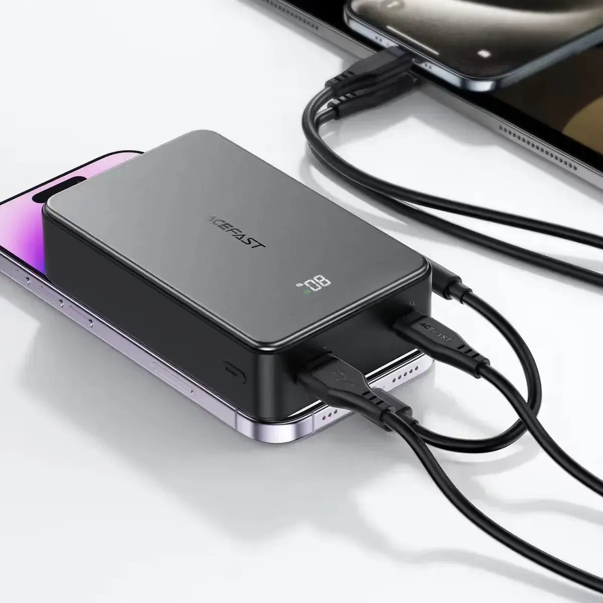 ACEFAST M29 PD 22.5W Fast Charging Power Bank With C-C Cable 20000mAh Black