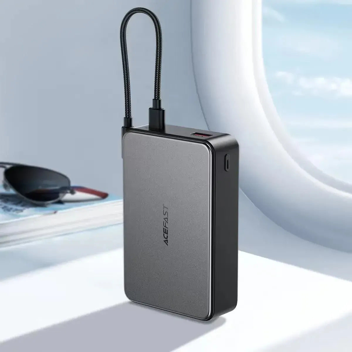 ACEFAST M29 PD 22.5W Fast Charging Power Bank With C-C Cable 20000mAh Black