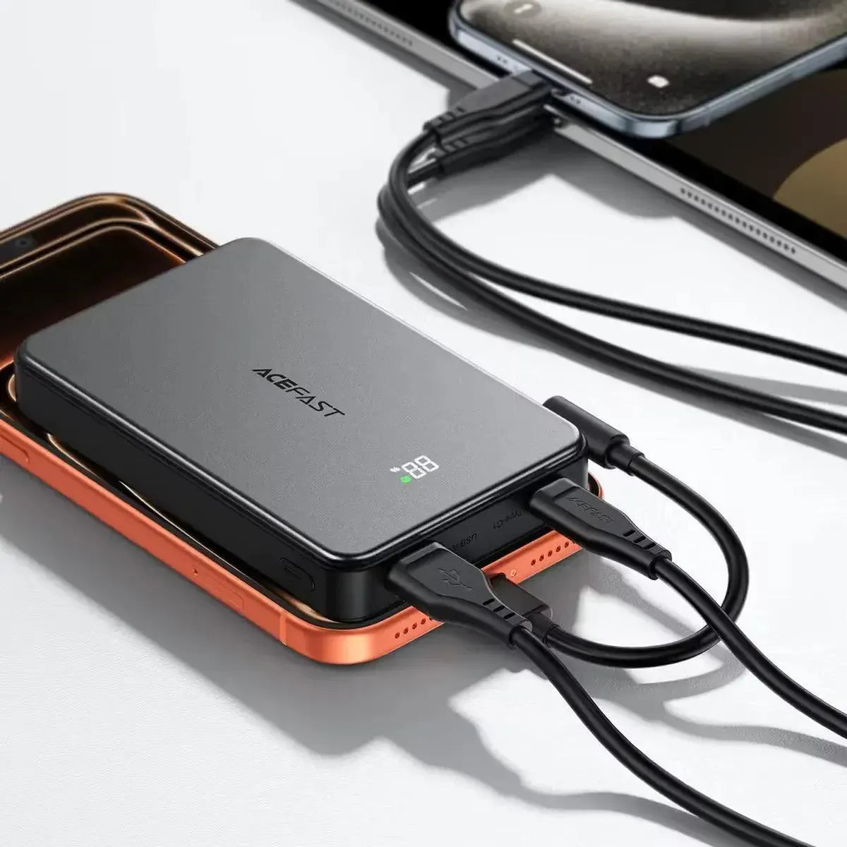 ACEFAST M31 PD 22.5W Magsafe Fast Charging Power Bank With C-C Cable 10000mAh Black