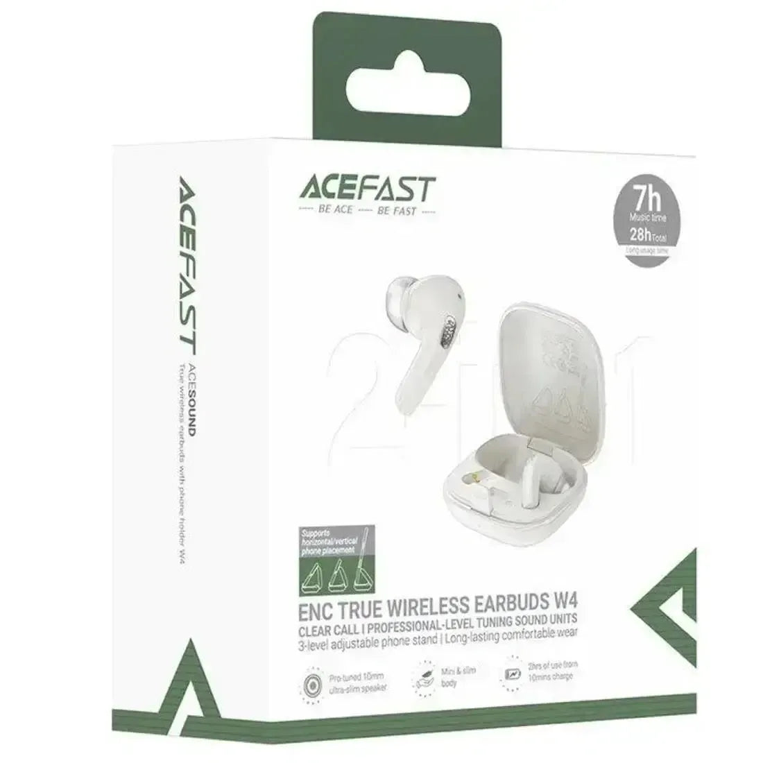 ACEFAST W4 True Wireless Earbuds With Phone Stand Beige