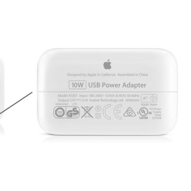 iPad USB Power Adapter 12W A1401 With Grade A Duck Head