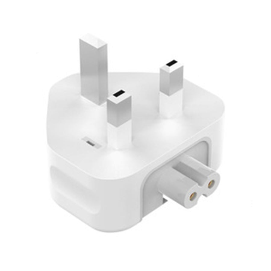 Duck Head Adapter Plug 3 Pin White-www.firsthelptech.ie