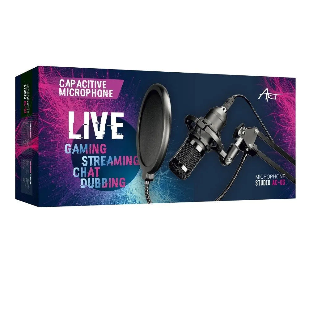 ART AC-03 Condenser Mechanical Filter And Diaphragm Stand Microphone