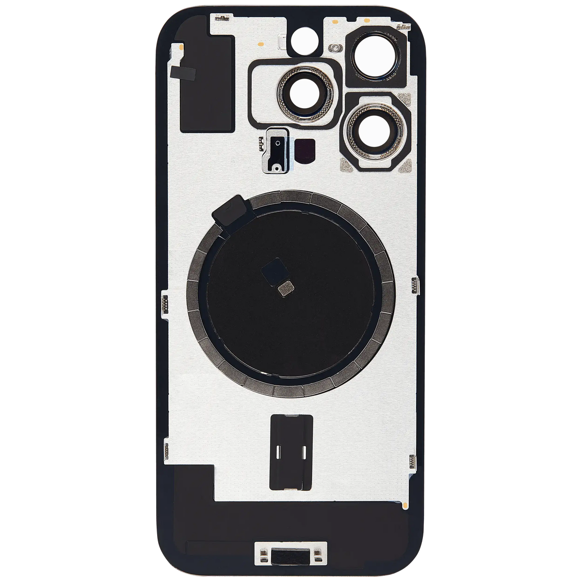 Back Glass W/ Mag Safe Magnet For I Phone 16 Pro (No Logo) (Aftermarket) (Desert Titanium)