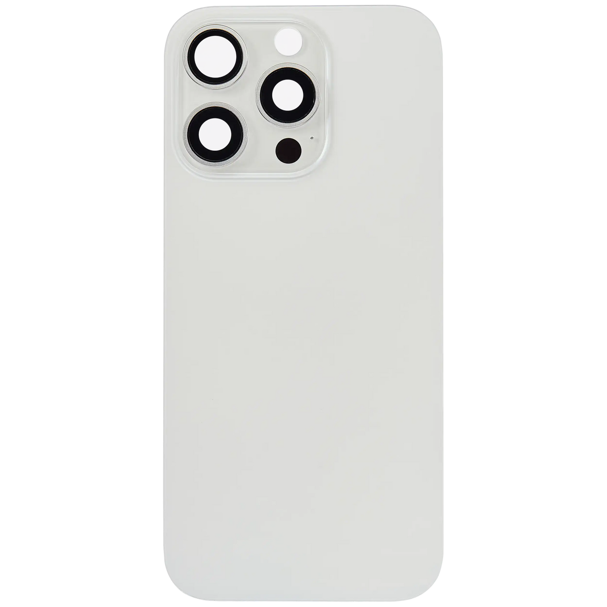 Back Glass W/ Mag Safe Magnet For I Phone 16 Pro (No Logo) (Aftermarket) (White Titanium)