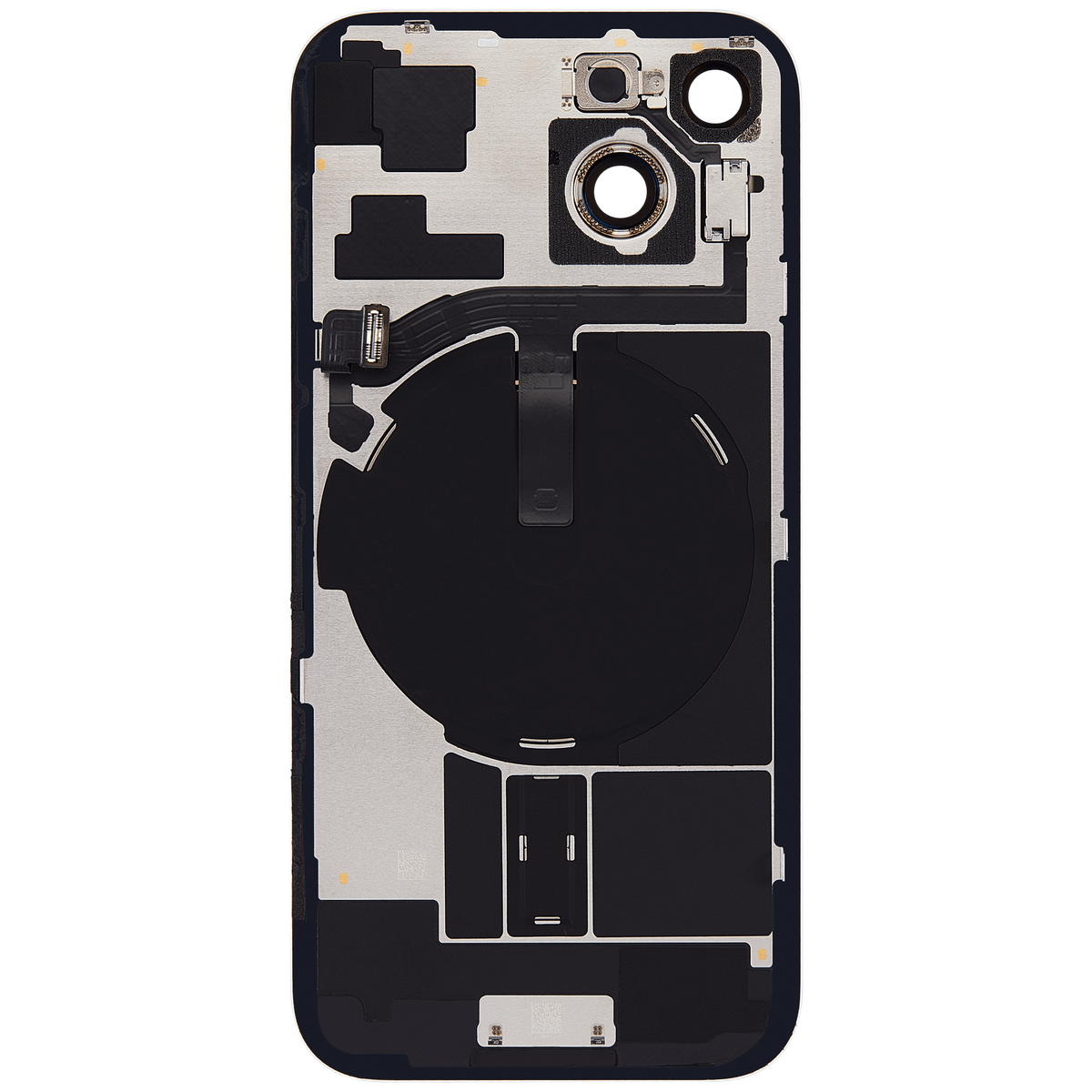 Back Glass W/ Mag Safe Magnet & Nfc & Flashlight Flex For I Phone 15 (Used Oem Pull: Grade A) (Green)