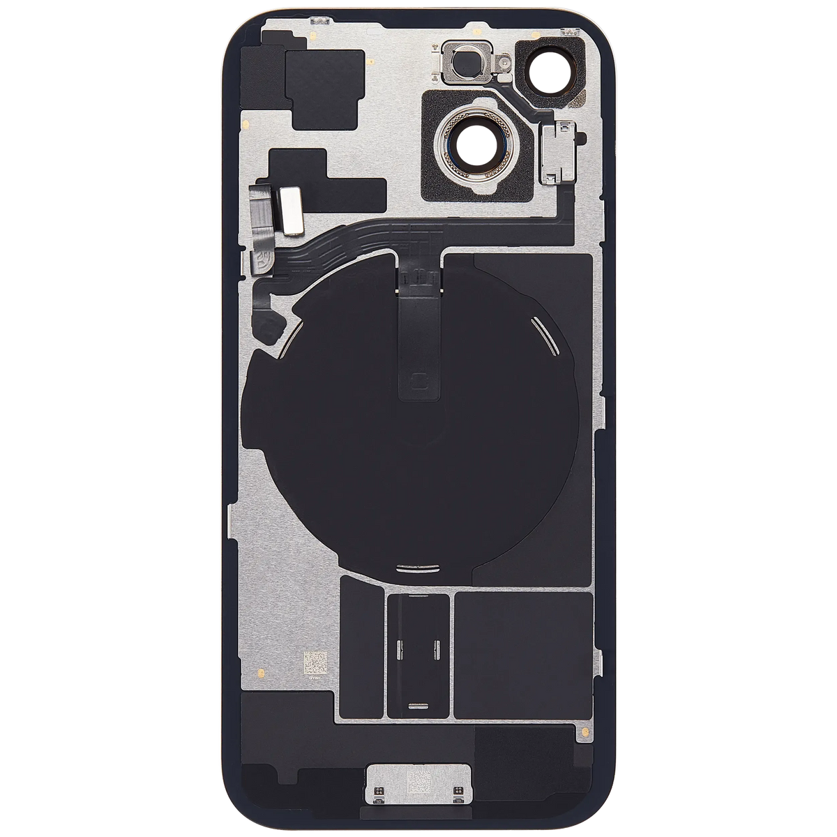Back Glass W/ Mag Safe Magnet & Nfc & Flashlight Flex For I Phone 15 (Used Oem Pull: Grade C) (Pink)