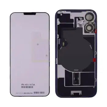 Back Glass W/ Mag Safe Magnet & Nfc & Flashlight Flex For I Phone 16 (Genuine Oem) (Black)